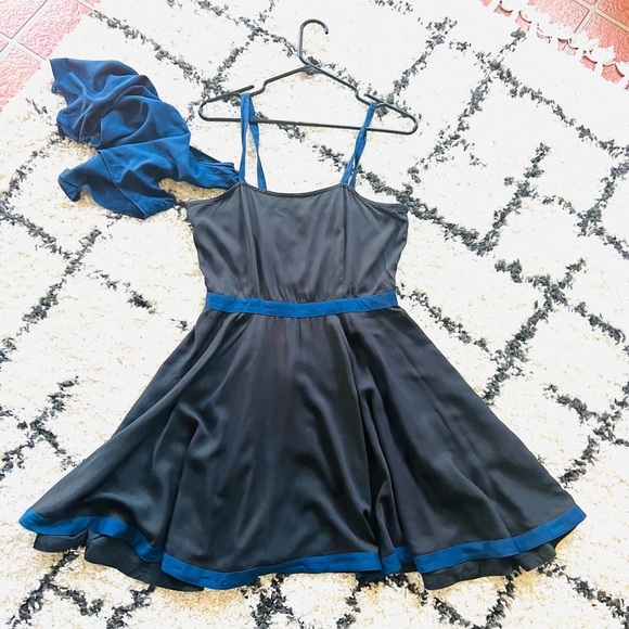 Treasure by Samantha Pleet Womens Black Short CottageCore Prairie Dress Size 8